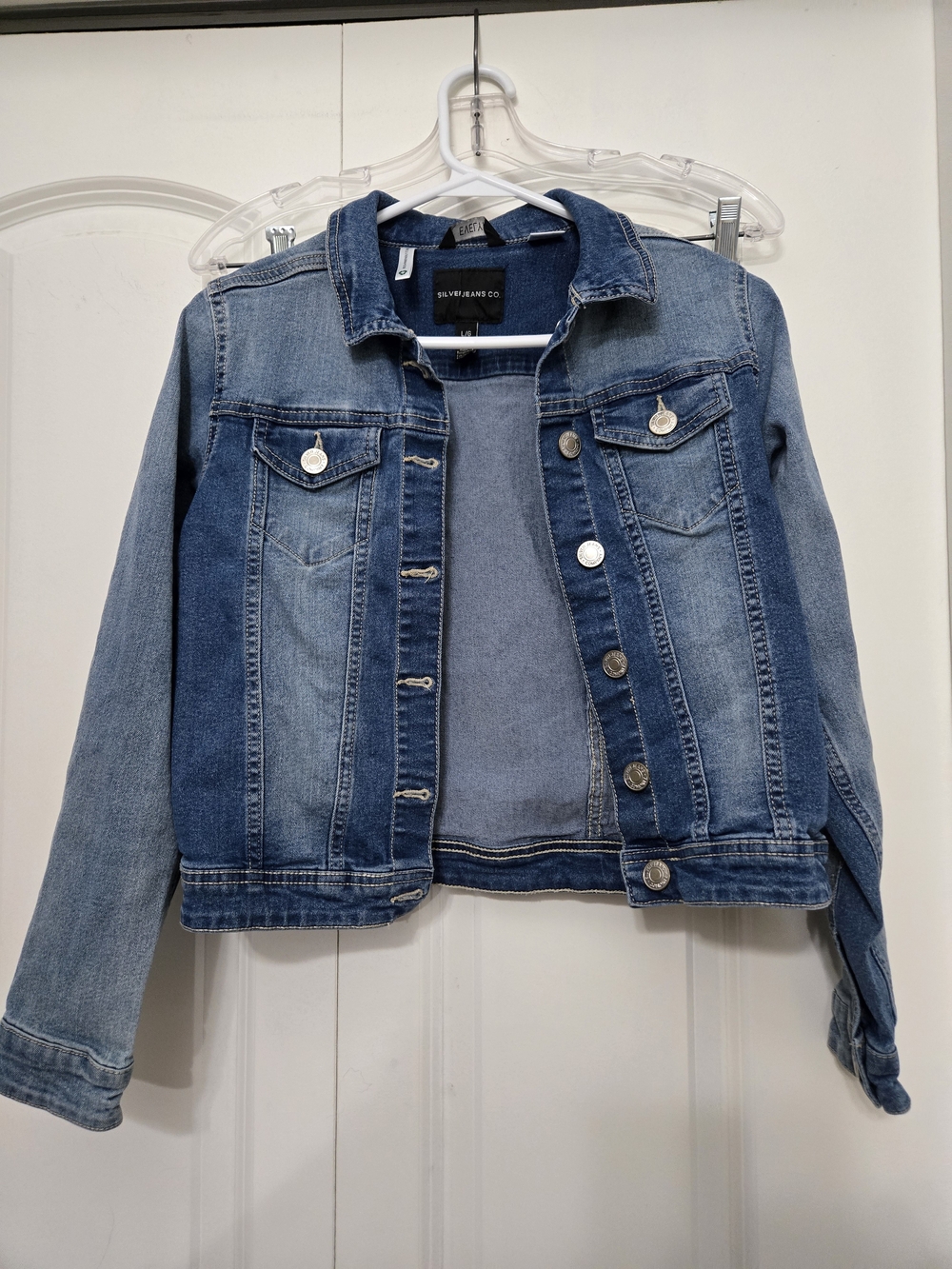 Silver Jeans Kid's Evelyn Blue Denim Jacket